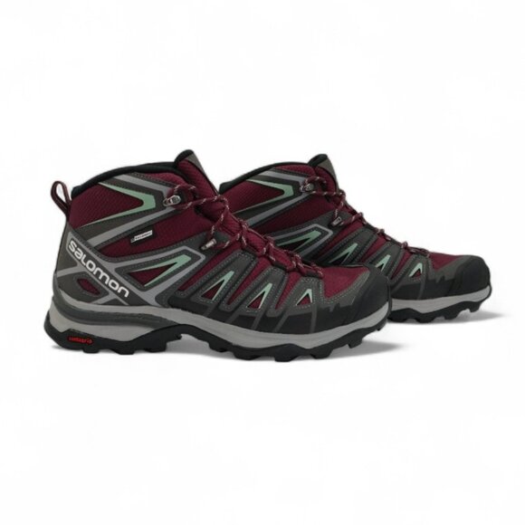 Salomon Women's Size 8.5 X Ultra Pioneer Mid Clima Waterproof Hiking Boots - Picture 1 of 16